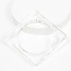Faire (Narratives The Line) 1970s Clear Resin Square Bangle