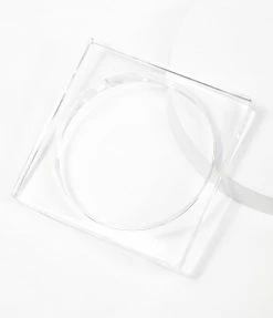 Faire (Narratives The Line) 1970s Clear Resin Square Bangle