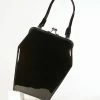 Tatyana Accessories Black Patent Leatherette To Die For Coffin Handbag
