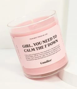 Candier Accessories Girl You Need To Calm The F Down Candle