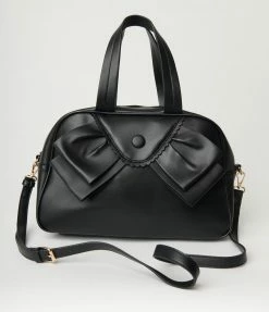 Lifestyle Group (UK) Ltd Black Vintage Bow Handbag