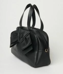Lifestyle Group (UK) Ltd Black Vintage Bow Handbag