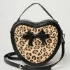 Lifestyle Group (UK) Ltd Black & Leopard Rockabilly Heart Handbag