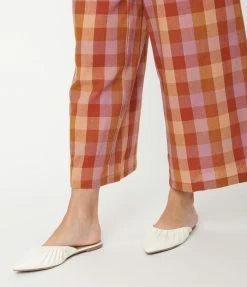 In Touch Footwear Shoes White Leatherette Gathered Mule Flats