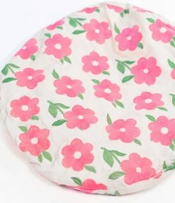 Mavin (Wild Pony Design Co) Cream & Pink Floral Beret