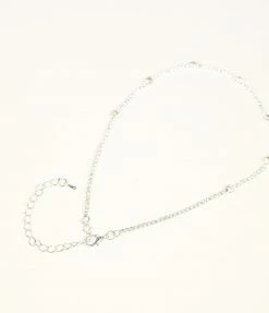 Joia Silver & Rhinestone Choker 1950s