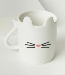 Gift Republic White Cat Coffee Mug Accessories