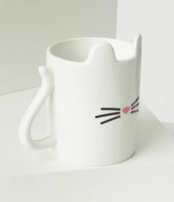 Gift Republic White Cat Coffee Mug Accessories