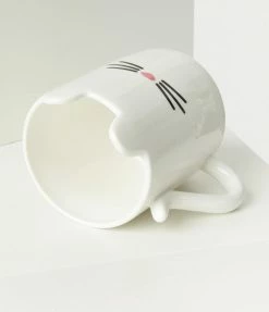 Gift Republic White Cat Coffee Mug Accessories