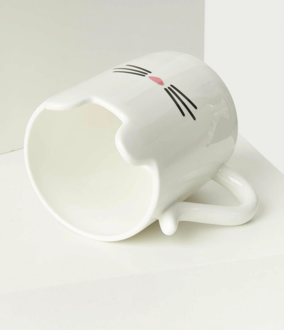 Gift Republic White Cat Coffee Mug Accessories