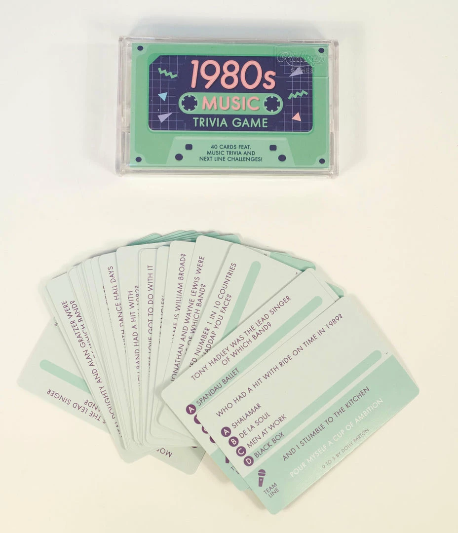 Chronicle Books 1980s Music Trivia Game