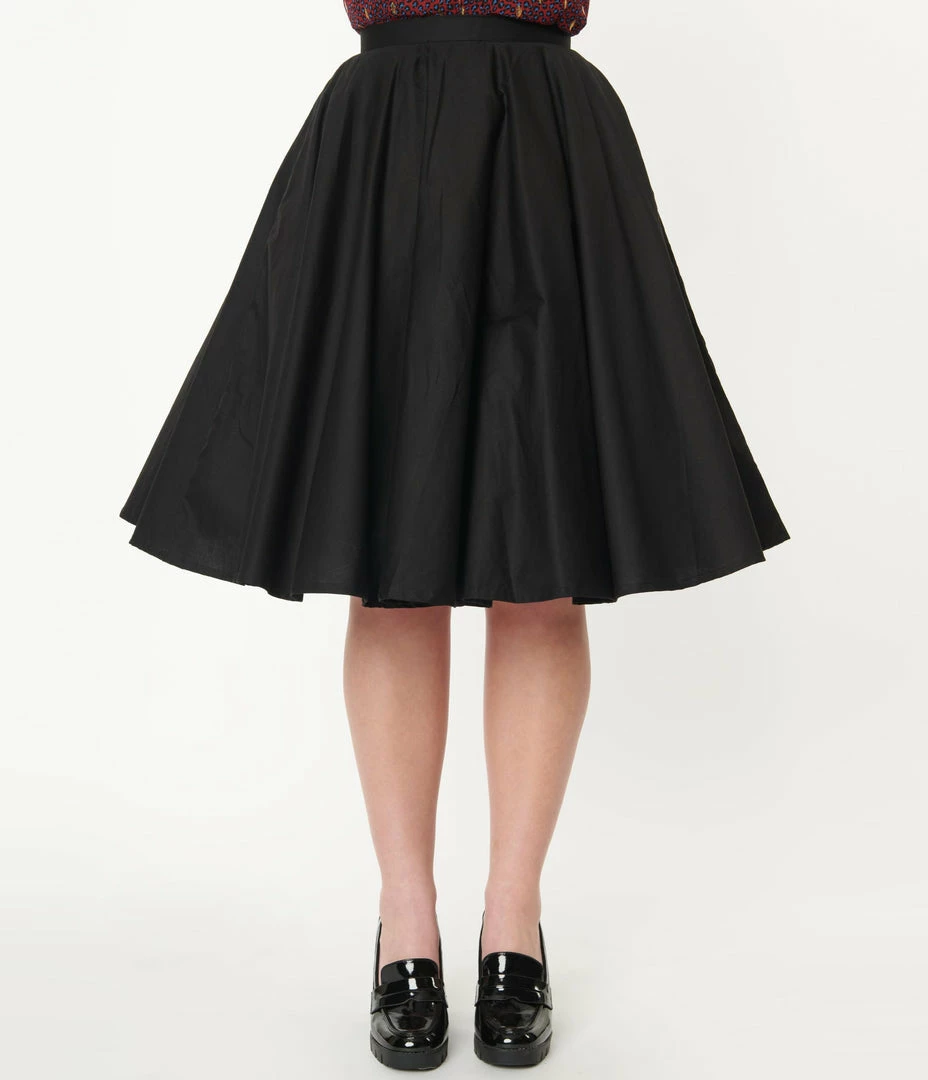 Bottoms Magnolia Place Black Sally Swing Skirt