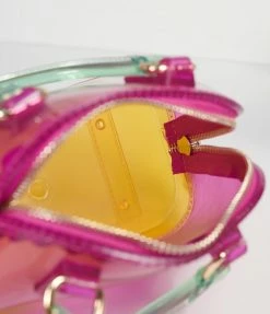 Joia Accessories Purple Vinyl Mini Handbag