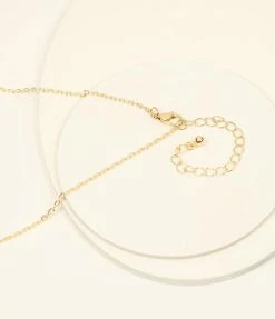 FAME Accessories Gold Link Protection Charm Necklace