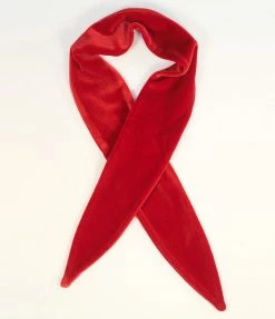 Faire (I'm With The Band) 1980s & 1990s Red Velvet Scarf