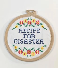 Lifetime Brands (Fred & Friends) Accessories Recipe For Disaster Stitch Potholder