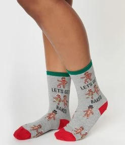 Hot Sox (Finelines) Accessories Lets Get Baked Crew Socks