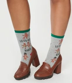 Hot Sox (Finelines) Accessories Lets Get Baked Crew Socks