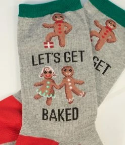 Hot Sox (Finelines) Accessories Lets Get Baked Crew Socks