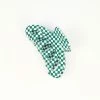 Ana Accessories Green & White Check Claw Hair Clip