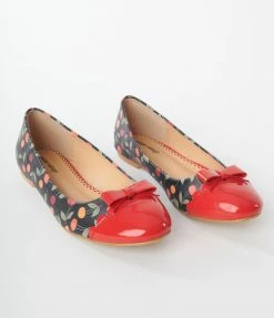 Unique Vintage Brand Unique Vintage Cherry Print Flats