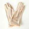 Joia Accessories Gold Velvet & Lace Gloves