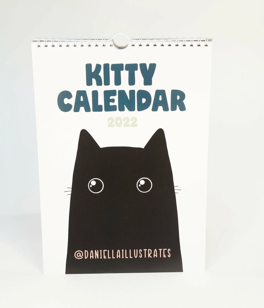 Faire (Daniella Illustrates) Kitty 2022 Wall Calendar