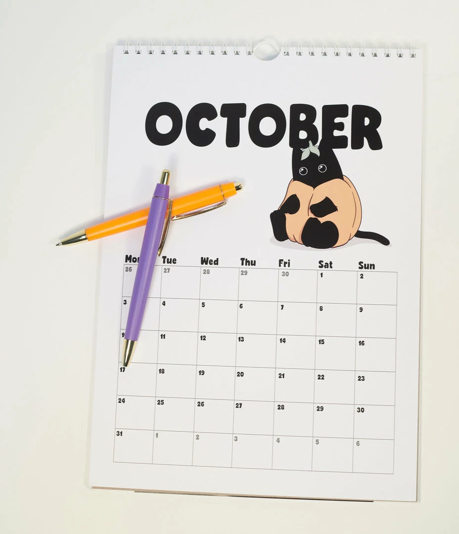 Faire (Daniella Illustrates) Kitty 2022 Wall Calendar