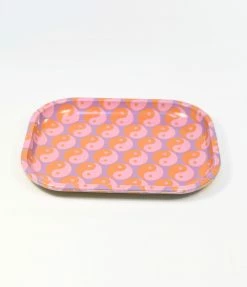 Made Au Gold Pink Yin & Yang Tin Tray Accessories