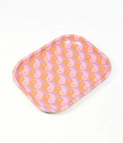 Made Au Gold Pink Yin & Yang Tin Tray Accessories