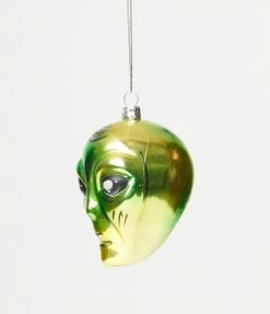 Cody Foster Green Alien Glass Ornament