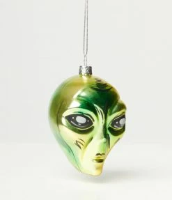 Cody Foster Green Alien Glass Ornament