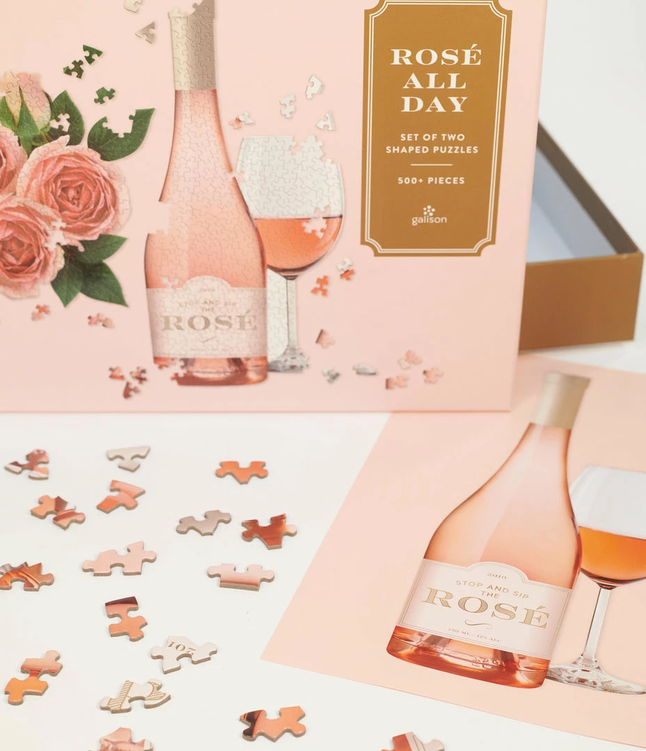 Chronicle Books Accessories Rose All Day Five Hundred Piece Puzzle Set