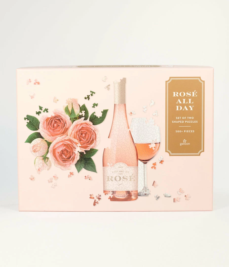 Chronicle Books Accessories Rose All Day Five Hundred Piece Puzzle Set