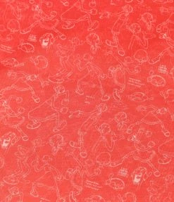 Popeye X Unique Vintage Red Olive Oyl Print Hair Scarf Accessories