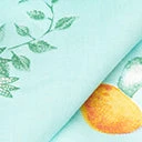 Unique Vintage Mint & Mushroom Print Hair Scarf Accessories