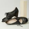 Demfon International (Chelsea Crew) Chelsea Crew Black Peep Toe Jojo Heels