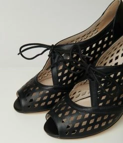 Demfon International (Chelsea Crew) Chelsea Crew Black Peep Toe Jojo Heels