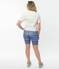 Bottoms Jaws X Unique Vintage Shark Bite Bike Shorts