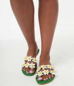 Collectif Green & Daisy Margaret Sandals Shoes