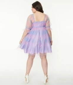 Smak Parlour Plus Size Pink & Purple Ombre Love Interest Babydoll Dress