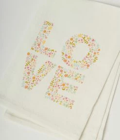 Faire (Aspen Lane) Love Flower Flour Sack Tea Towel Accessories