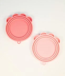 Finelines (ORE) Pink Paw Pet Food Can Cover Set Accessories