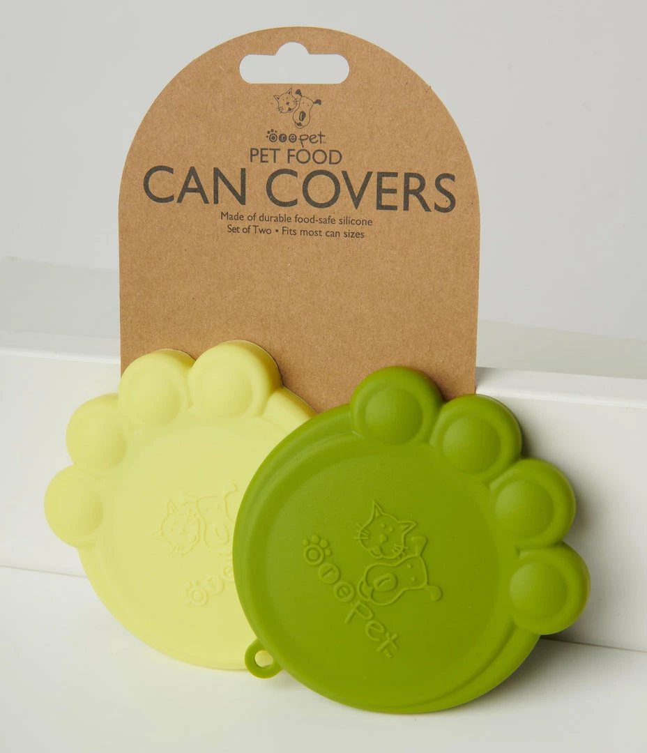Finelines (ORE) Green Paw Pet Food Can Cover Set Accessories