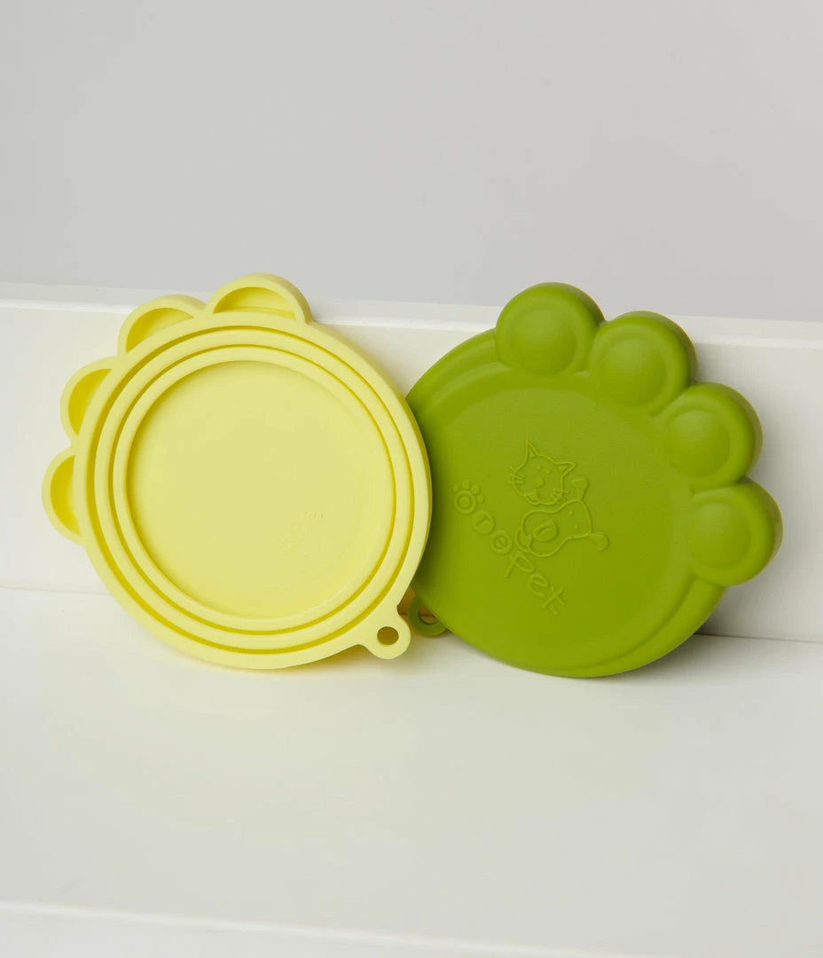Finelines (ORE) Green Paw Pet Food Can Cover Set Accessories