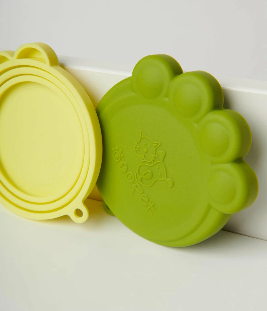 Finelines (ORE) Green Paw Pet Food Can Cover Set Accessories