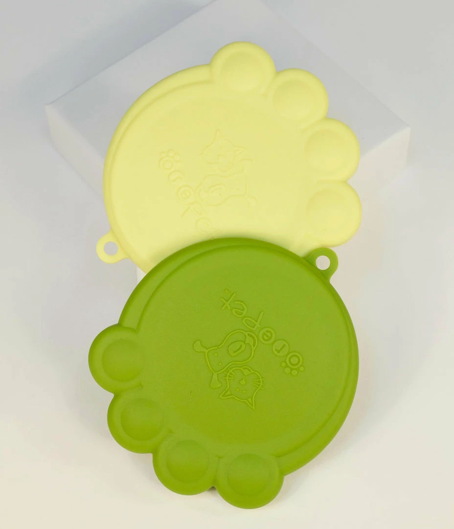 Finelines (ORE) Green Paw Pet Food Can Cover Set Accessories