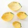Finelines (Boston International) Lemons Ceramic Measuring Cups Accessories