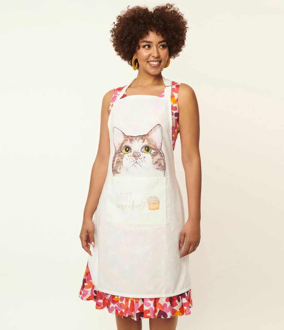 Finelines (Boston International) Cupcake Cat Kitchen Apron