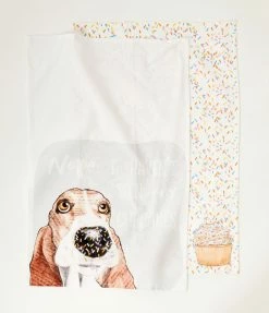 Finelines (Boston International) Accessories Cupcake Dog Tea Towel Set